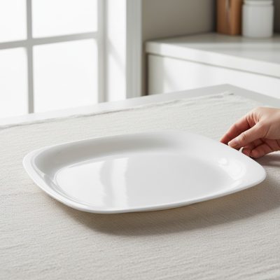 PARMA FEHÉR sültes 28x20 cm - Bormioli Rocco opál üveg