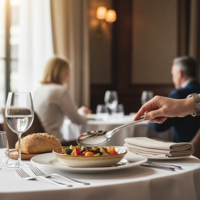 Inglese Olasz Rozsdamentes Szervírozókanál és Köretmerő Kanál, Inox
