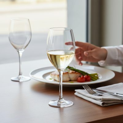 Sauvignon fehérboros extra erős üveg pohár, 350 ml-es, 6 db-os csomag - Vicrila