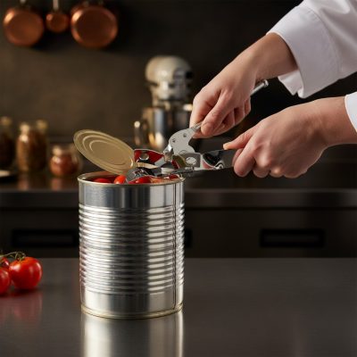 Nikkelezett konzervnyitó 17 cm – klasszikus kézi konzervnyitó