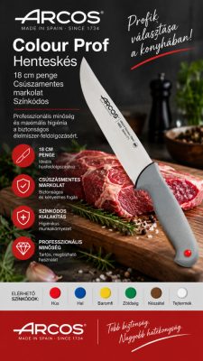 Arcos Colour Pro henteskés 18 cm – NITRUM® penge, csúszásmentes markolat