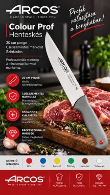 Arcos Colour Pro henteskés 20 cm – NITRUM® penge, csúszásmentes markolat