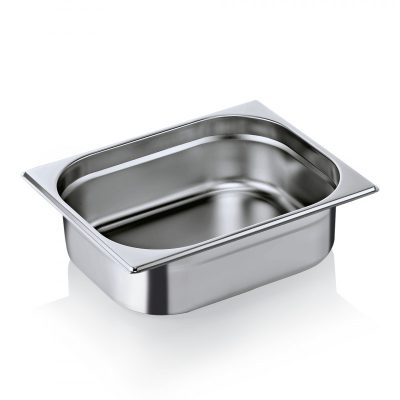 Gn edény 1/2 100 mm 6,5 liter 0,6 mm vastag rozsdamentes anyagból – német minőség