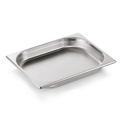 Gn edény 1/2 40 mm 2 liter 0,6 mm vastag rozsdamentes anyagból – német minőség