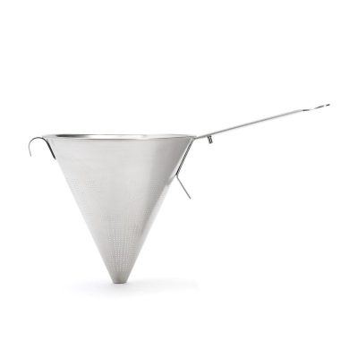 Spiccszűrő-kínai szűrő 23 cm, mikroperforált, rozsdamentes a De Buyertől