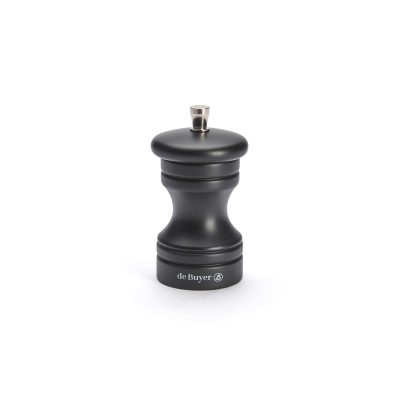 Borsőrlő, matt fekete, 10 cm – Paso, De Buyer prémium minőség, elegáns és hatékony