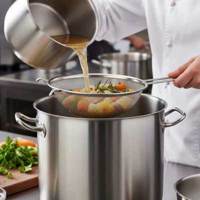 EATITALY Rozsdamentes 18/10 Levesszűrő és Finomszita, Ø 20 cm