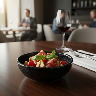 Mini porcelán tálka 110 ml Vida Night – szószokhoz és desszertekhez
