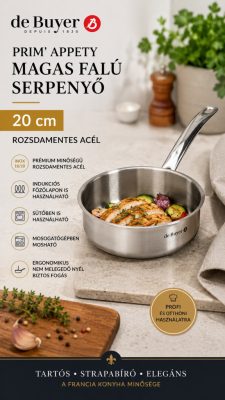 de Buyer Prim'Appety magas falú rozsdamentes serpenyő 20 cm