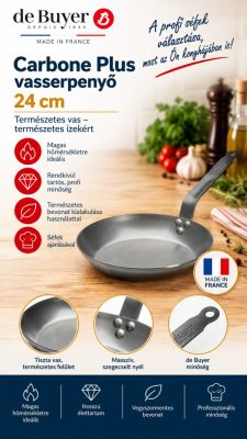 de Buyer Carbone Plus vasserpenyő – 24 cm