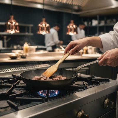 de Buyer La Lyonnaise kékacél serpenyő – 18 cm, bevonat nélkül