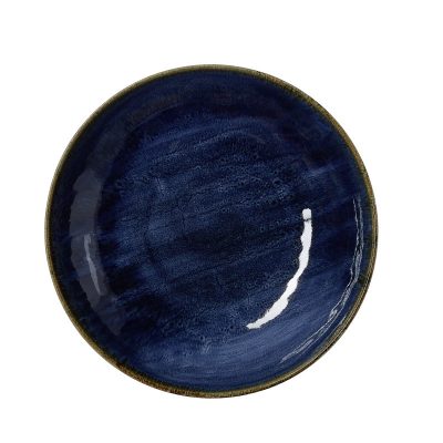 Vida Dark Ocean mélytányér 25 cm, porcelán- Német minőség