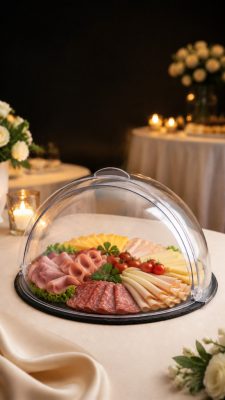 Búra roll-top 39,5cm átlátszó, polikarbonát (tálca nélkül)