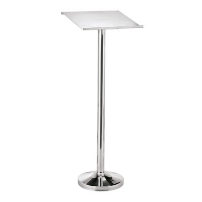 Kiállító pult, 118 cm, ezüst színű