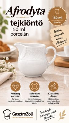 Afrodyta tejkiöntő 150 ml porcelán