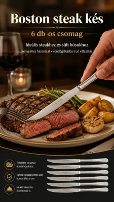 Boston steak kés, 6 db-os csomag