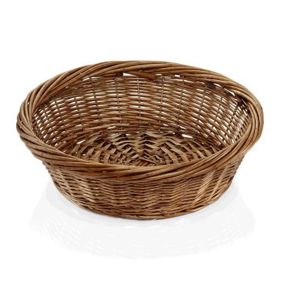 Kenyérkosár kerek 43 cm fa sötétbarna