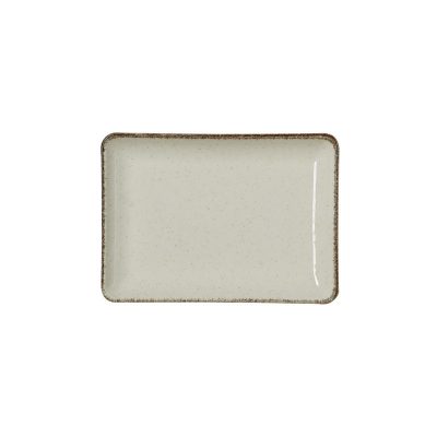 Smilla Sand lapostányér, 18x13 cm, porcelán, 6 db-os csomag