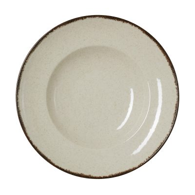 Smilla Sand spagetti tányér, 25 cm, porcelán, 6 db-os csomag