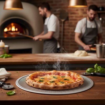 Perforált Alumínium Pizzasütő Lemez 33 cm – de Buyer