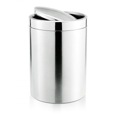 Szemetes billenő fedéllel, 5 l, 18,5-28,5 cm, rozsdamentes