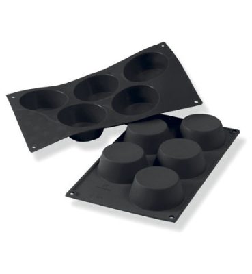 Fekete Szilikon Muffin Forma D.81 H.32 mm - Tapadásmentes Sütőforma