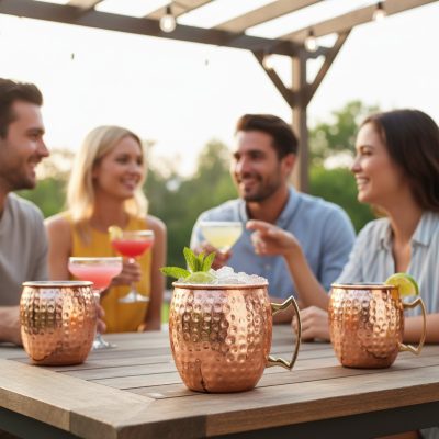 Moscow Mule bögre 400 ml pvd bevonatos réz színű