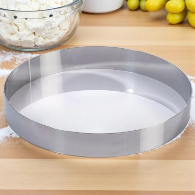 Tortakarika-sütőkeret átmérő 30 cm magasság 4 CM, rozsdamentes - Martellato minőség