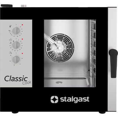 Kombinált gőzölős sütő, STALGAST ClassicCook, manuális, gáz, 7xGN1/1, P 14 kW