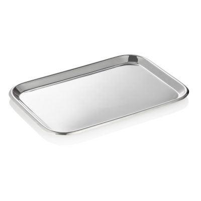 Szervírozó tálca - burger tálca 30x21,5x1,5 cm rozsdamentes - Német minőség