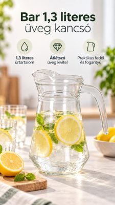 Bar 1,3 literes üveg kancsó