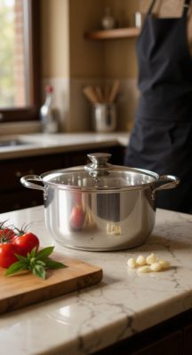 Quttin New Neron indukciós lábas üvegfedővel 10 l – Ø28 cm