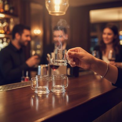 Anneler 35 ml-es füles pálinkás pohár - 3 db-os csomag