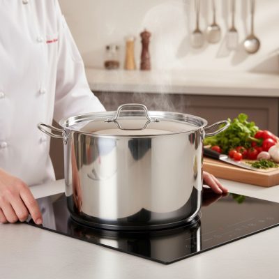 Quttin Hotel magas lábas fedővel 14 literes 32 cm-es átmérőjű indukciós - Spanyol edény