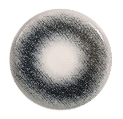 Mademoiselle Szürke Átmenetes Porcelán Lapostányér – 25 cm, Fine Dining tálaláshoz