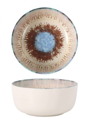 Infinity Nordik Micenas spanyol porcelán tálka – 14 cm, 60 cl, sokoldalú tálaláshoz