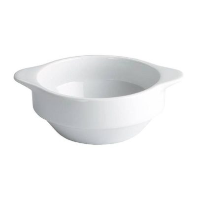 Levesescsésze füllel sorolható fehér porcelán 300 ml, 6 db-os csomag