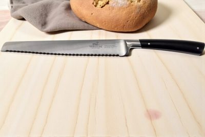 Lion Sabatier Edonist Black kenyérvágó kés – 20 cm prémium kovácsolt, díszdobozban