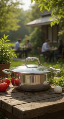 Quttin New Caesar indukciós lábas üvegfedővel 5 l – Ø26 cm