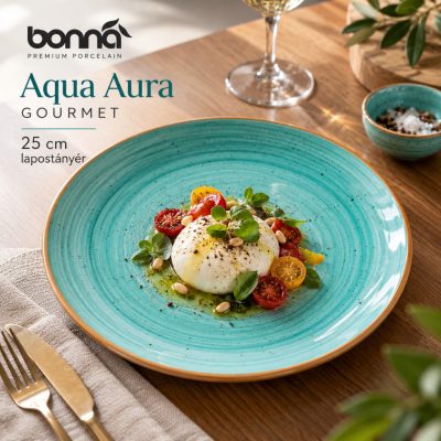 Bonna Aqua Aura Gourmet 6 db 25 cm-es lapostányér, pattanási garanciával