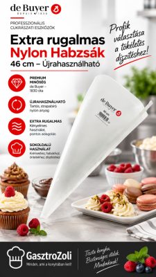 de Buyer Extra Rugalmas Nylon Habzsák 46 cm – Újrahasználható