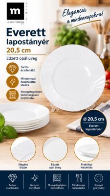 Everett lapostányér és desszerttányér 20,5 cm, 6 db-os csomag