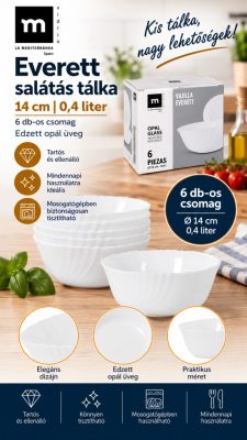 Everett salátástálka 14 cm, 0,4 liter, 6 db-os csomag