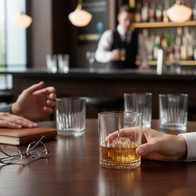 Olan csiszolt whisky pohár 300ml, 6db-os csomag