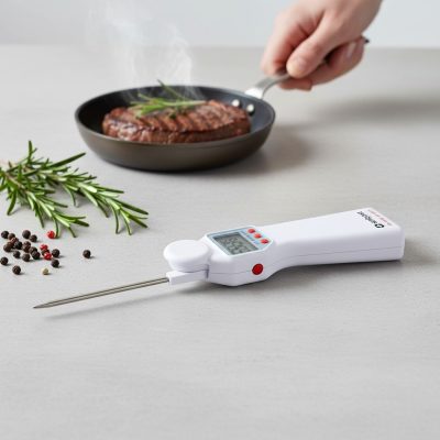 Profi Digitális Steak- és Maghőmérő Kihajtható Rozsdamentes Szondával