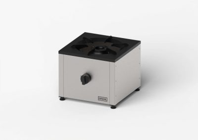Gredil Professzionális Ipari Gázzsámoly, 7.5 kW, G30/37 mbar – 450x450 mm, Rozsdamentes Acél, PB-Gáz Üzemű