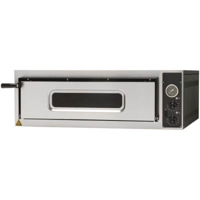 Gredil 4x35 Elektromos Pizzasütő Kemence (4,8 kW, 400V) – 4 db 35 cm-es Pizzához, Samott Béléses Ipari Pizzakemence
