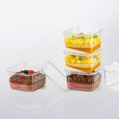 Kubito pohárkrém-desszertégely, 210 ml-es, 83x83x49 mm, 10 db-os csomag