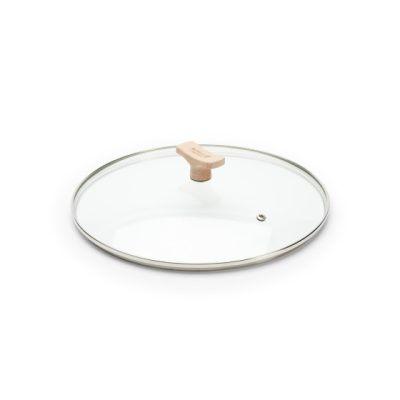 de Buyer Mineral B univerzális üveg fedő bükkfa fogantyúval – Ø28 cm