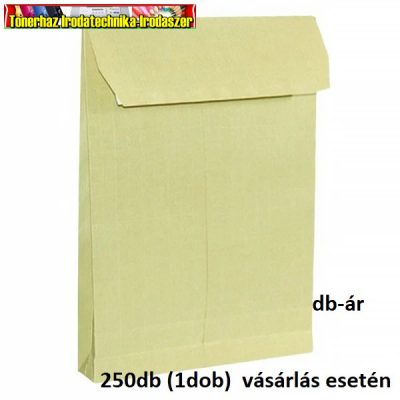 TB/4 redős talpas szilikonos tasak,barna erősített (gascofil ) (50 mm talp) 250db/dob (250x353x50mm) (TB4) DB-ÁR (250DB VÁSÁRLÁS ESETÉN)